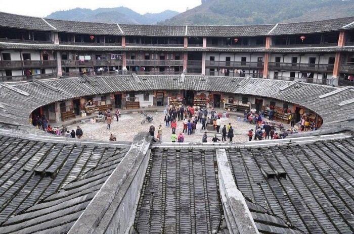 An ancient castle of tulou in Fujian