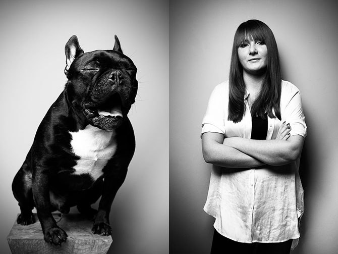 The German photographer Tobias Lang, who lives in Hamburg, made a photo series in which people with their pets were captured