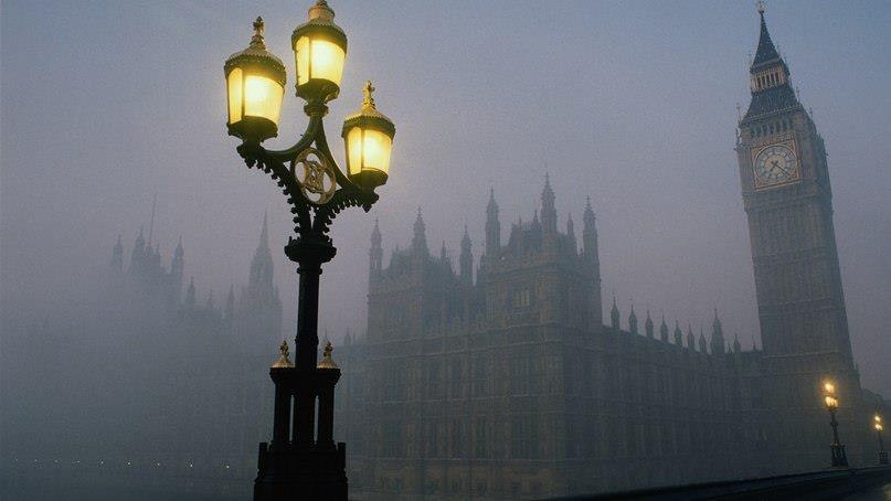 Лондон в тумане, Великобритания
