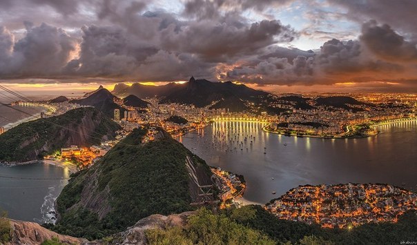 Evening in Rio-de-Janeiro, Brazil