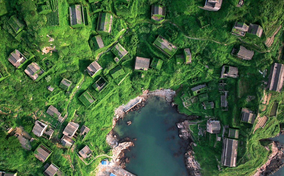 Fishing village, which lost the fight with nature, China