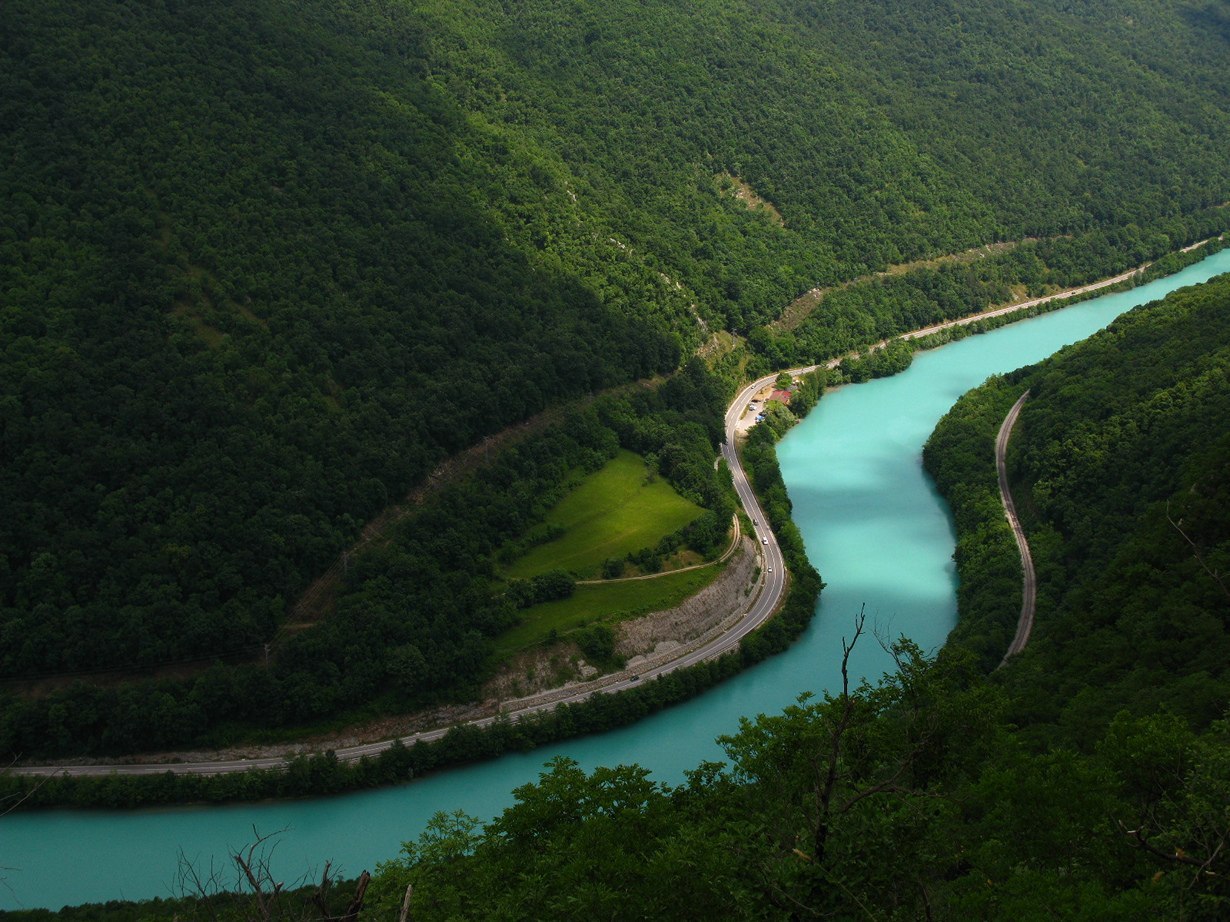 Turquoise Socha River, Slovenia