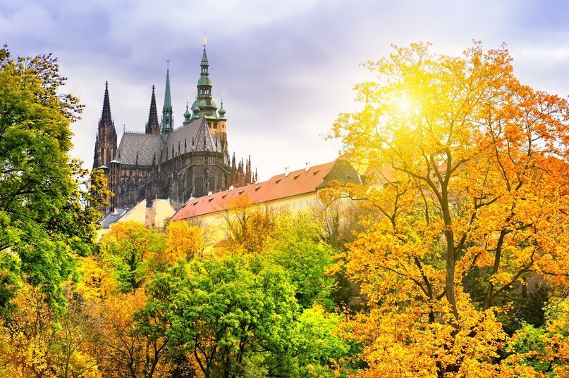Somewhere autumn is dreary, but not in Prague.