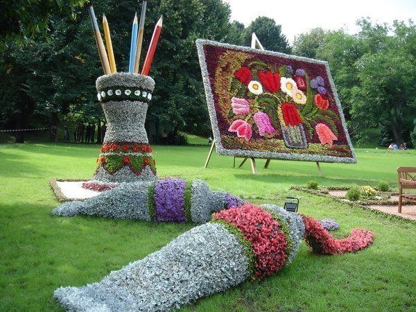 Creative flower garden