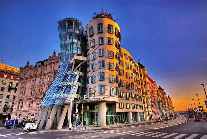 Dancing house in Prague, Czech Republic