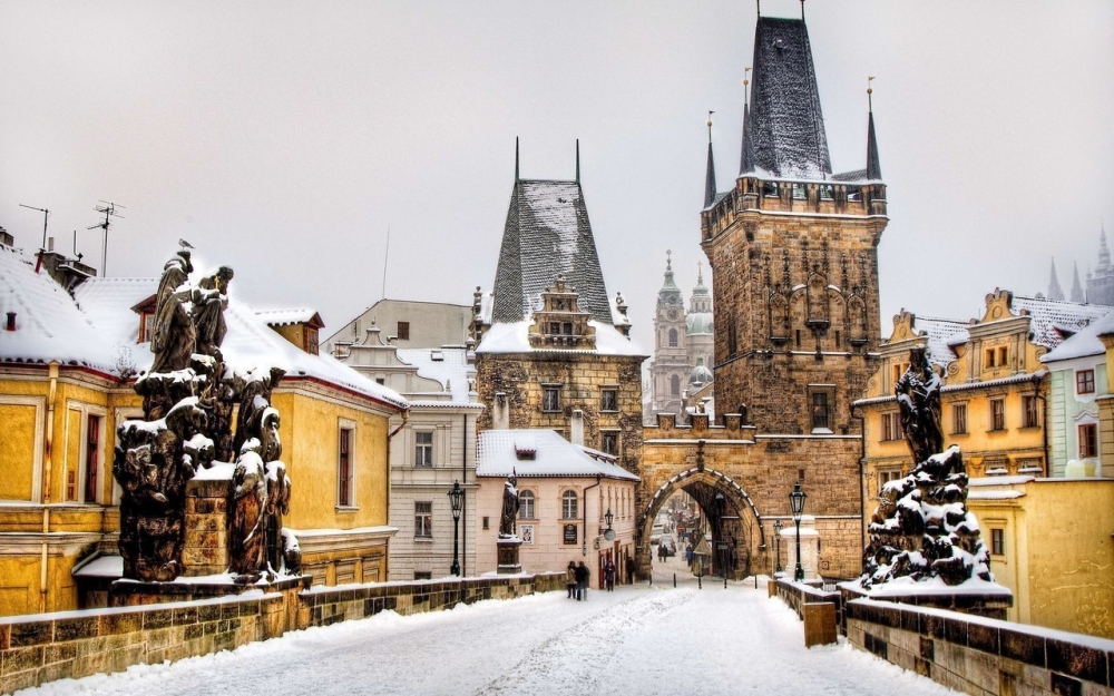 Прага взимку