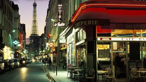 The streets of beautiful Paris, France