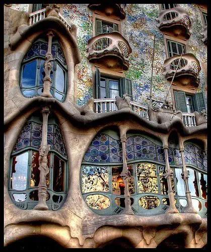 Gaudi's creations in Barcelona, ​​Spain