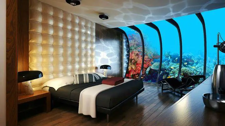 Underwater hotel in Dubai, United Arab Emirates