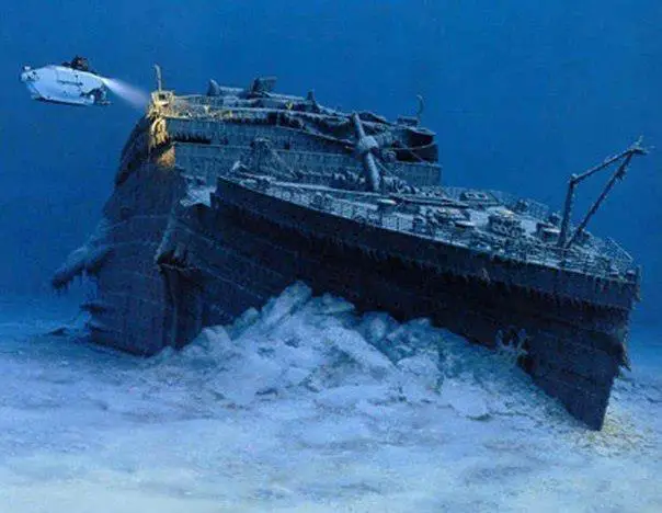 Один из подводных снимков Титаника