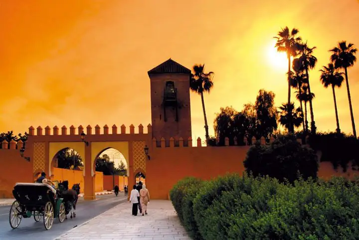 Beautiful sunset in Morocco