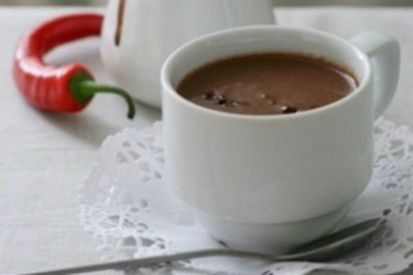 Hot chocolate with chili.