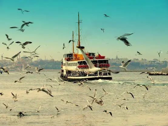 Golden Horn Bay in Istanbul.