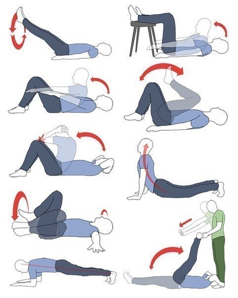 Effective exercises for the press.