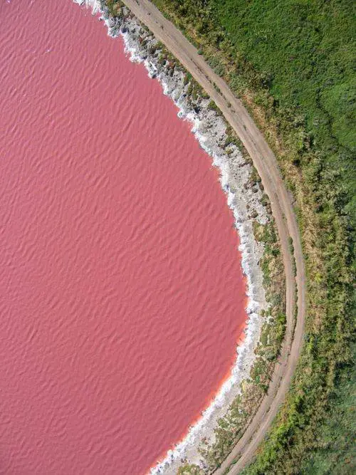 Rose Lake Retba, Senegal.