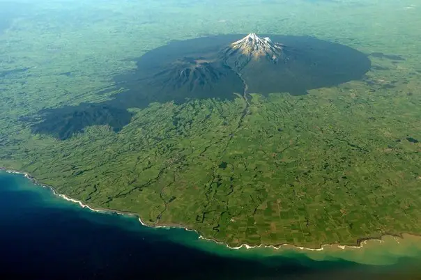 The volcano on the island of South