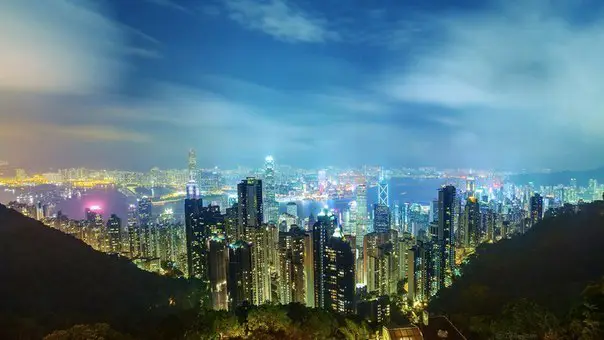 View of Hong Kong from the Victoria peak
