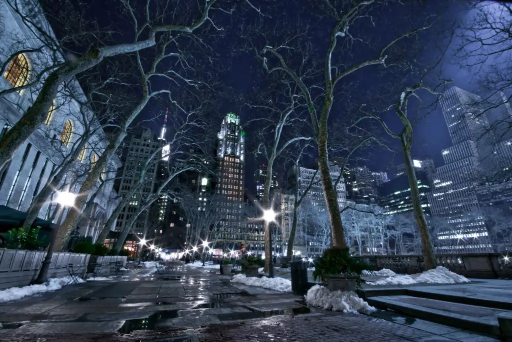 Evening in Central Park, New York