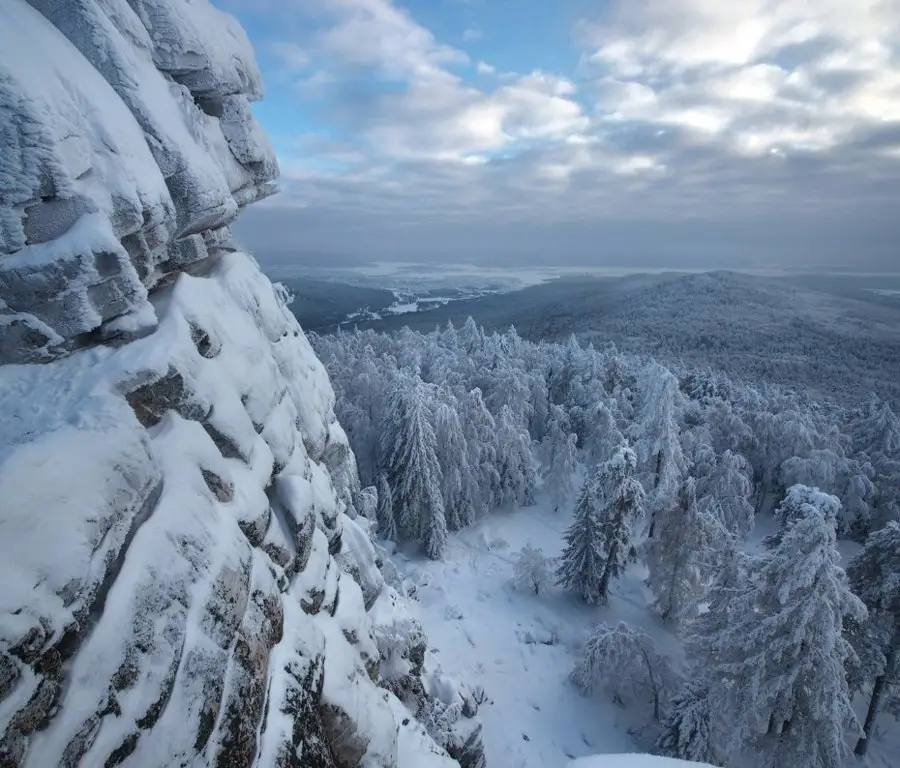 Winter in the Ural Mountains