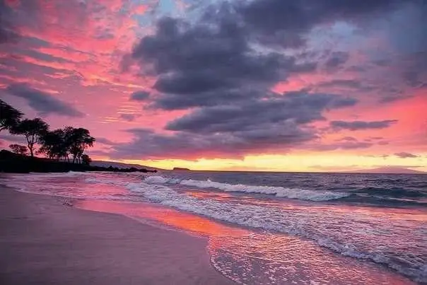 Sunset on the coast