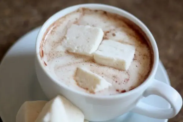 Light hot chocolate at home