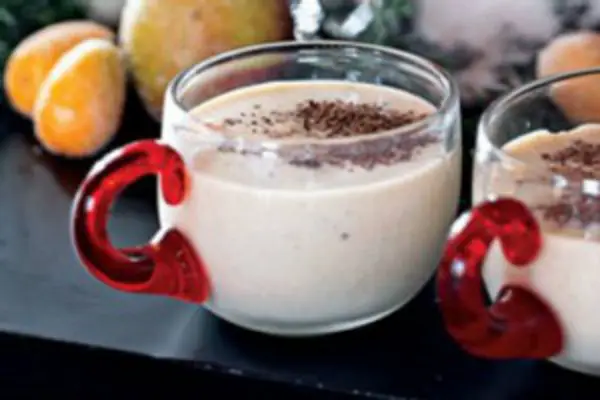 Milk punch with brandy