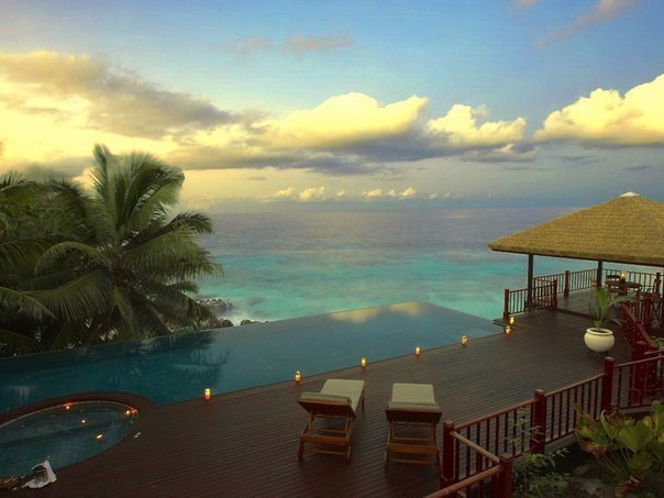 View from the hotel Fregate Island Private