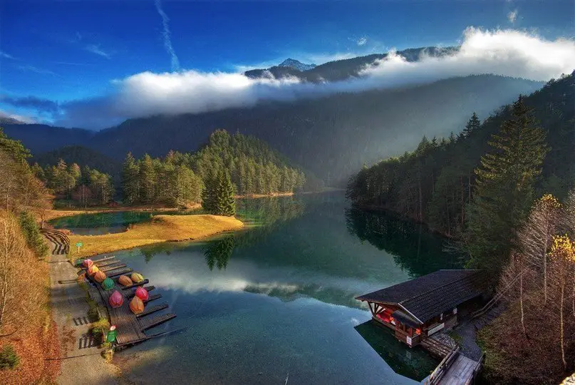 Lake in the Federal State of Tyrol, Austria