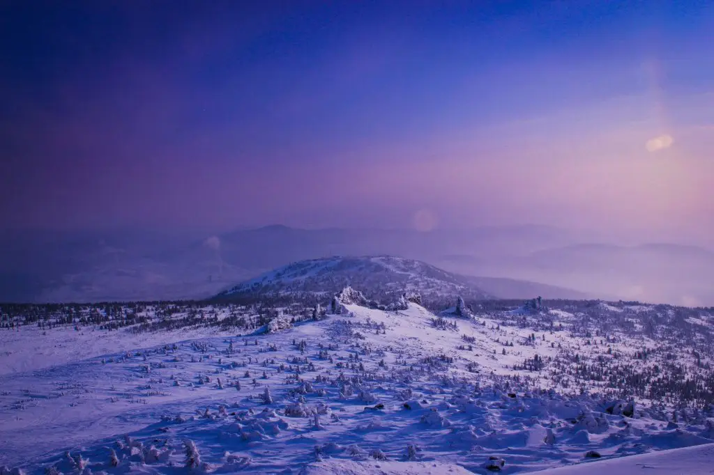 View from Mount Mustag, Kemerovo Region, Russia