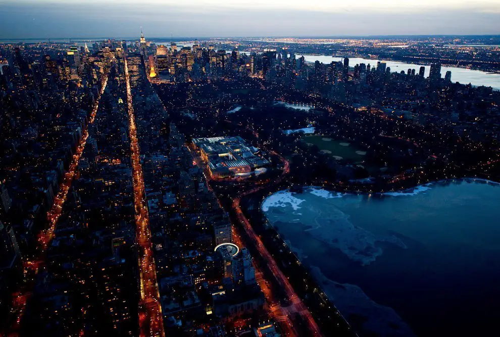 Evening streets of Manhattan
