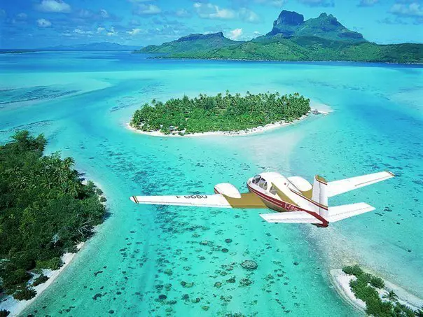 View of Bora Bora Island, French Polynesia