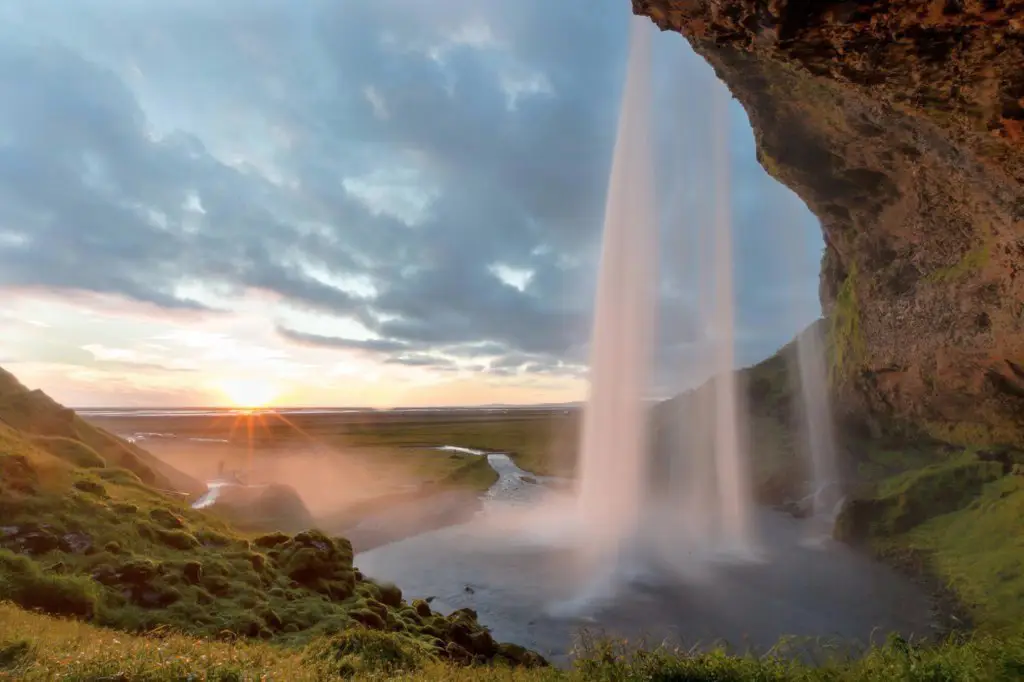 Waterfall Selianandsfoss, Iceland