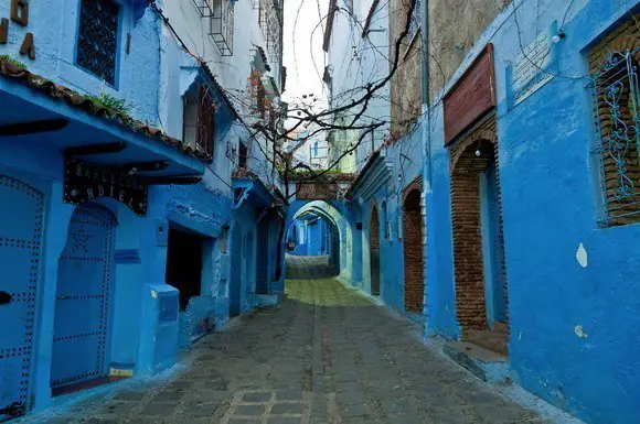On the street of Chefchaouen, Morocco
