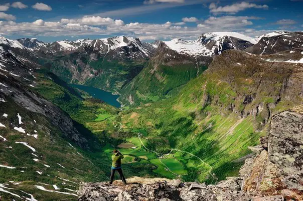 View of the valley, Norway