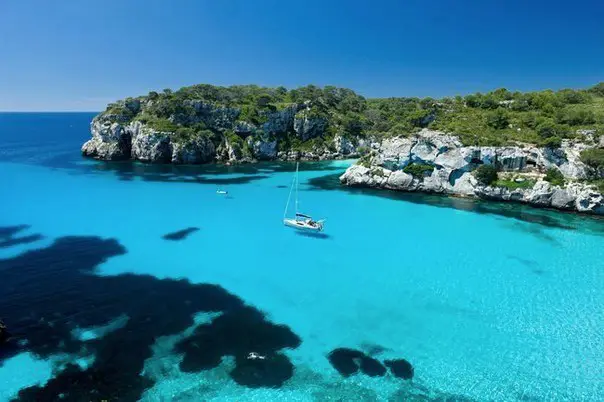 Off the coast of Minorca, Spain