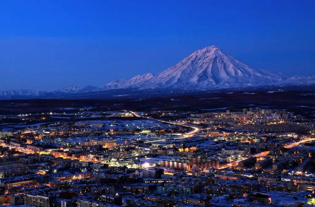 View of Petropavlovsk-Kamchatsky, Russia