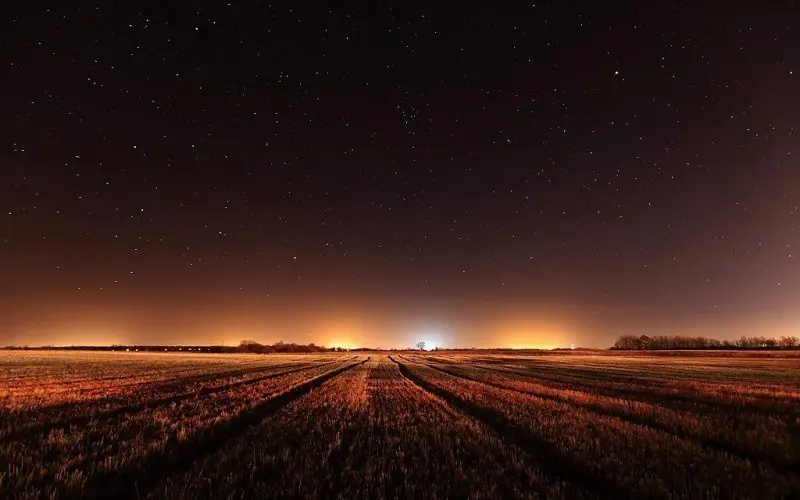 Night sky in the Kaliningrad region, Russia
