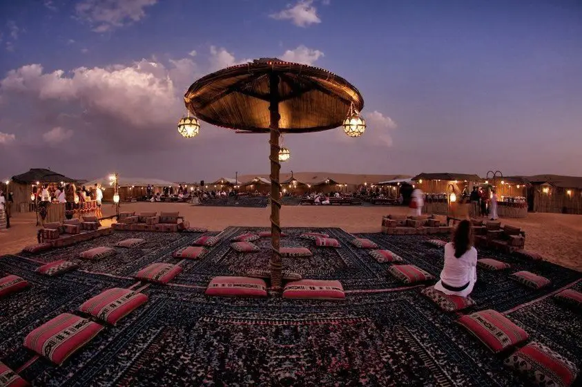 Rest in the desert near Dubai, UAE