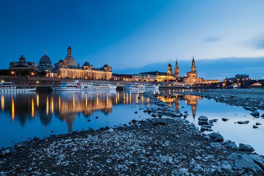 Вечерний Дрезден, Германия