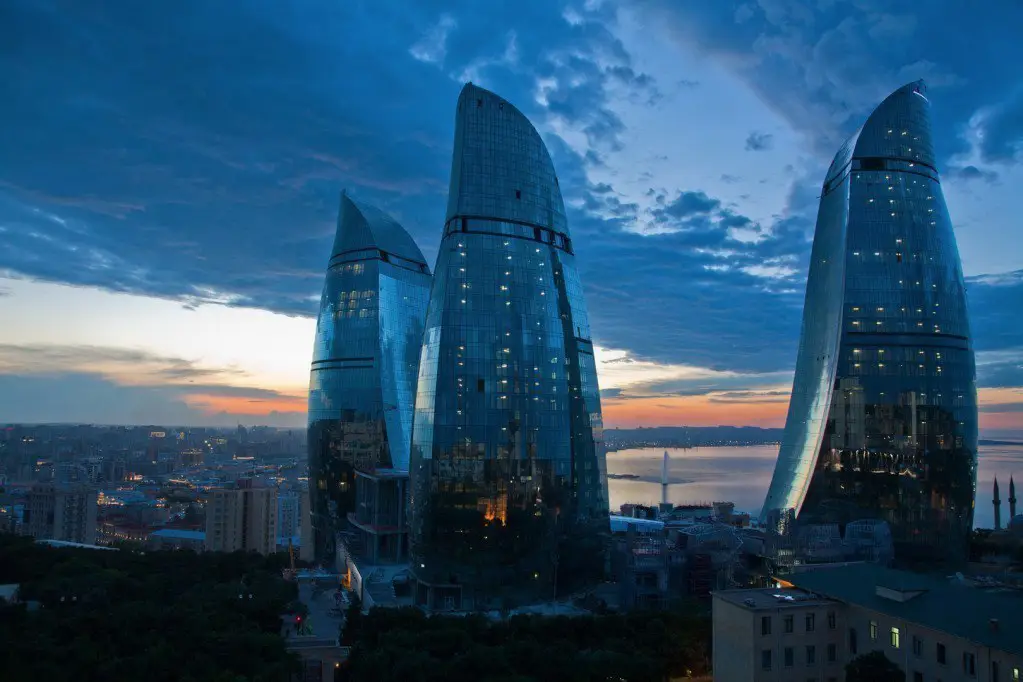 Вежі Полум'я, Баку, Азербайджан.