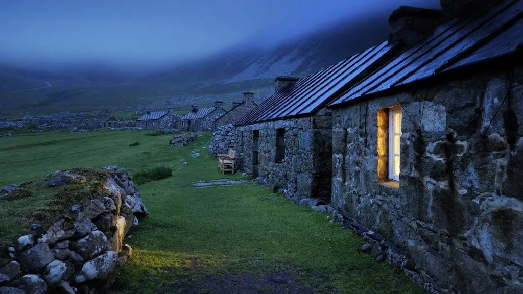 Night in a small village, Scotland, United Kingdom