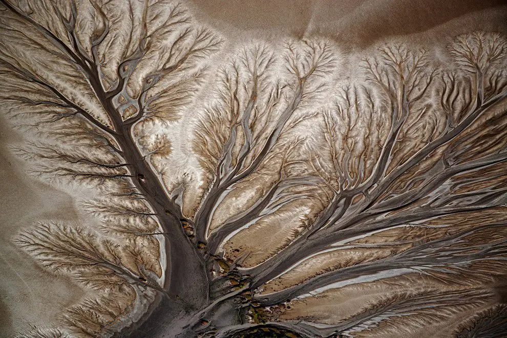 Dried delta in Kimberley County, Australia