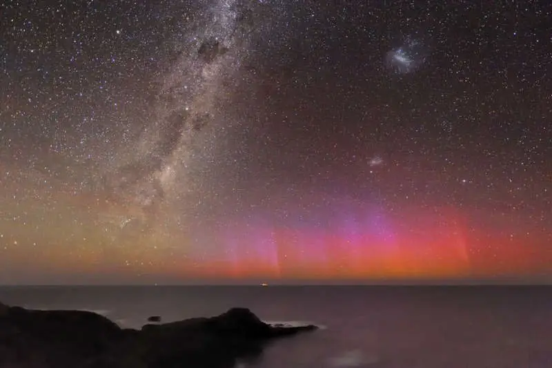Night sky on the coast, Australia