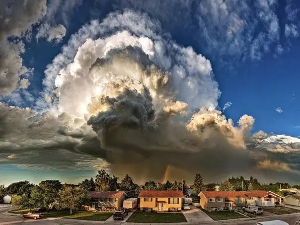 Thunderstorm and Rainbow, Toronto, Canada