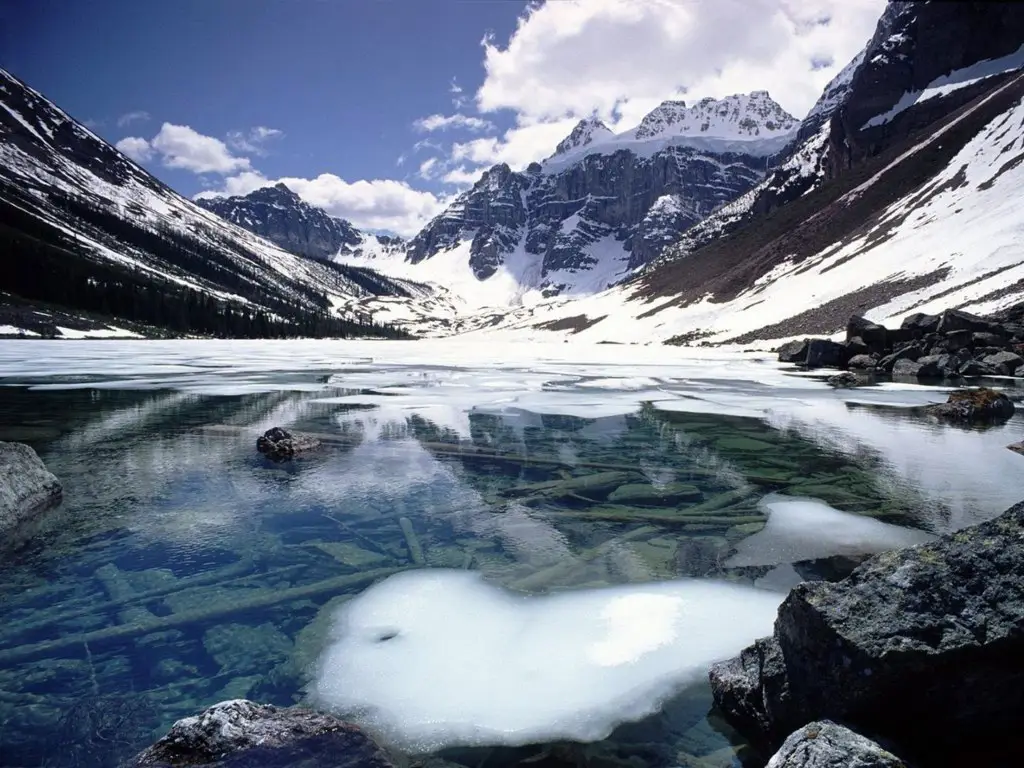 Consolation Lake in Banff National Park, Alberta, Canada