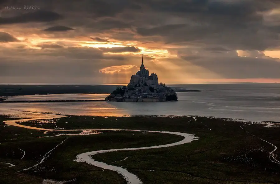 Castle Mont-Saint-Michel, Normandy, France