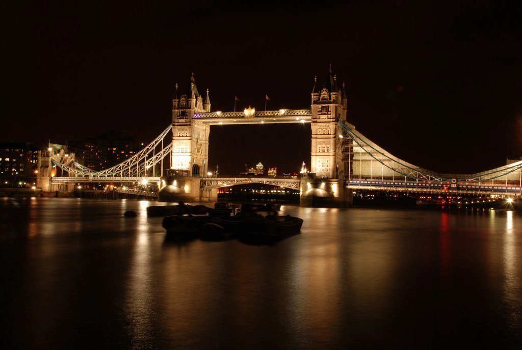 Ночной Тауэрский мост, Лондон, Англия