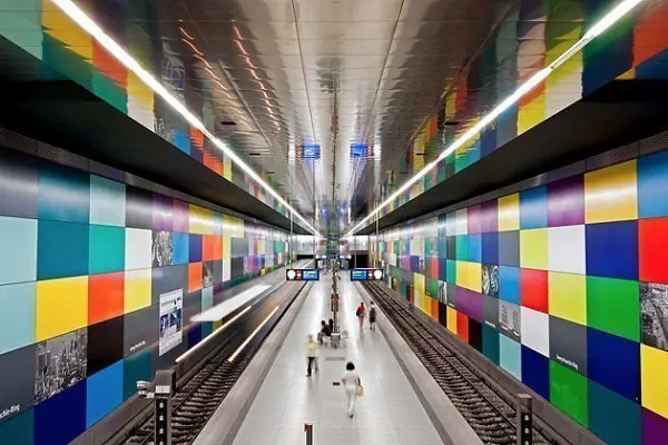 Munich metro station, Bavaria, Germany