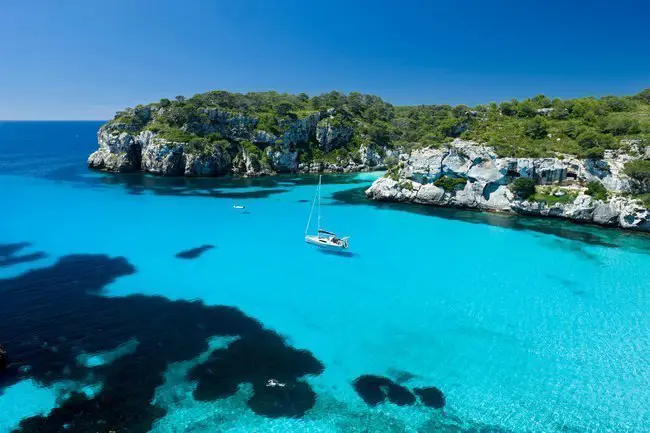 Off the coast of Minorca, Spain