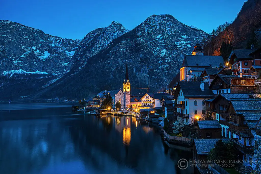 Evening Hallstatt, Austria